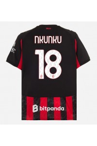 AC Milan Christopher Nkunku #18 Fotballdrakt Hjemme Klær 2025-26 Korte ermer